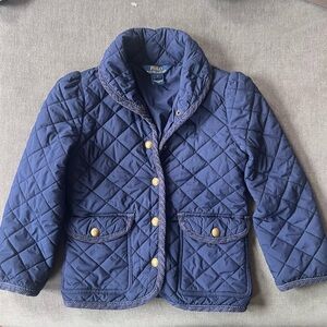 Polo Ralph Lauren Quilted Barn Jacket Navy Blue Kids 5